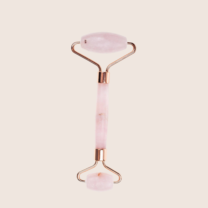 Rose Quartz Facial Roller & Gua Sha Set